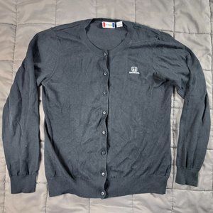 Clique Womens Medium Black Cardigan Shirt Honda Long Sleeve Casual Outdoors